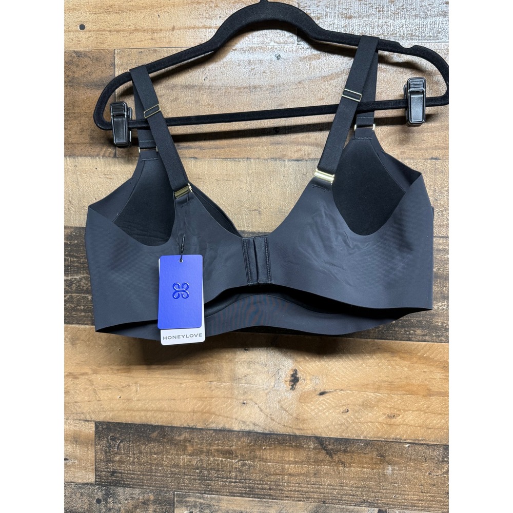 Honeylove Crossover Bra Black Wireless Support Adjustable Straps 40D BRBR00032 - Picture 3 of 6